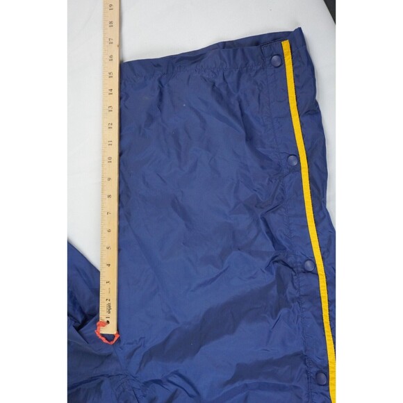 Vintage Polo Jeans Ralph Lauren Blue Yellow Snap Breakaway Sweat Track Shorts XL - Picture 5 of 8